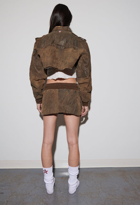 DARK BROWN BOMBER
