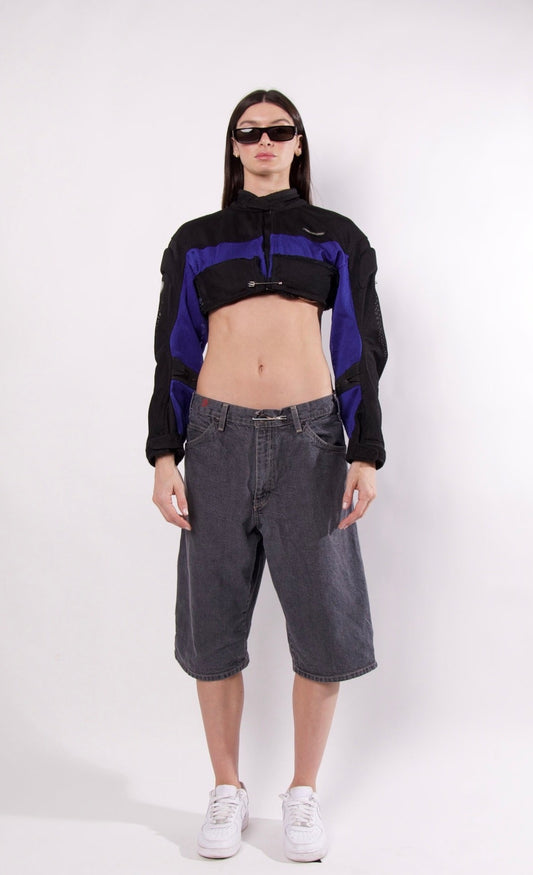 VINTAGE CROPPED MOTO JACKET
