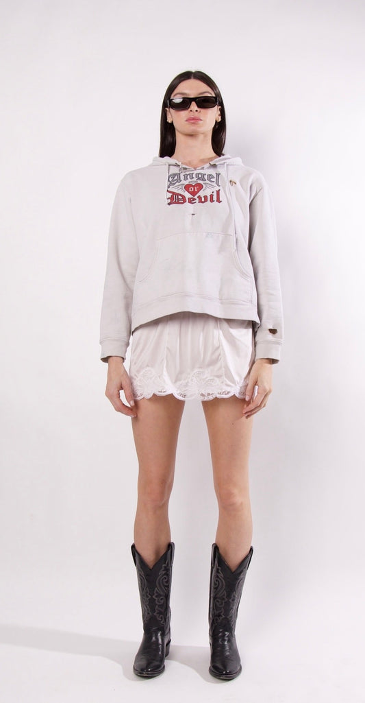 DISTRESSED ANGEL DEVIL HOODIE
