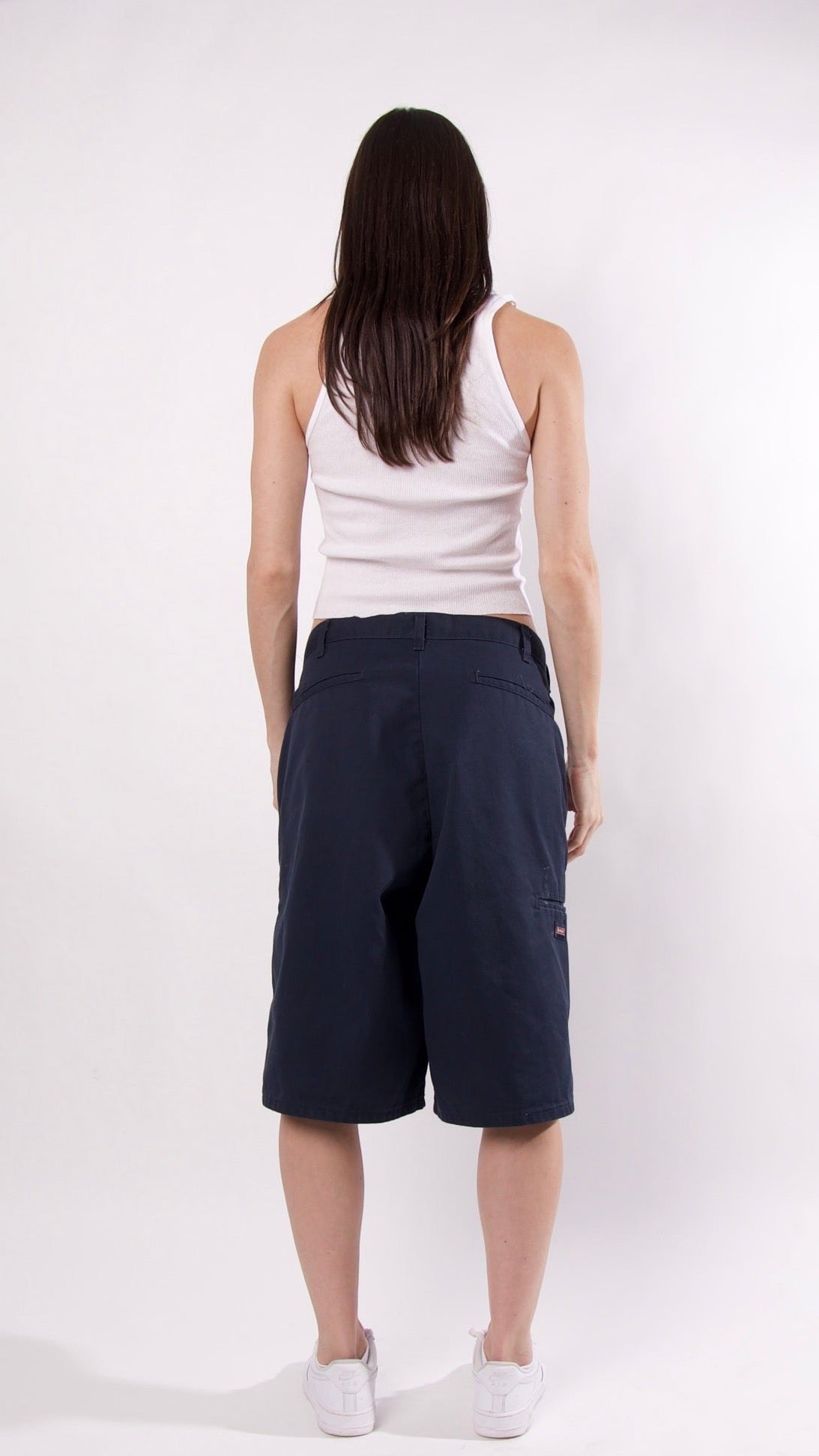 CUSTOM RED B DICKIES LONG SHORTS