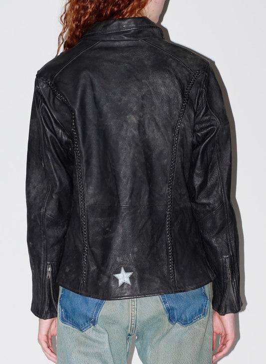 Braided Leather jacket