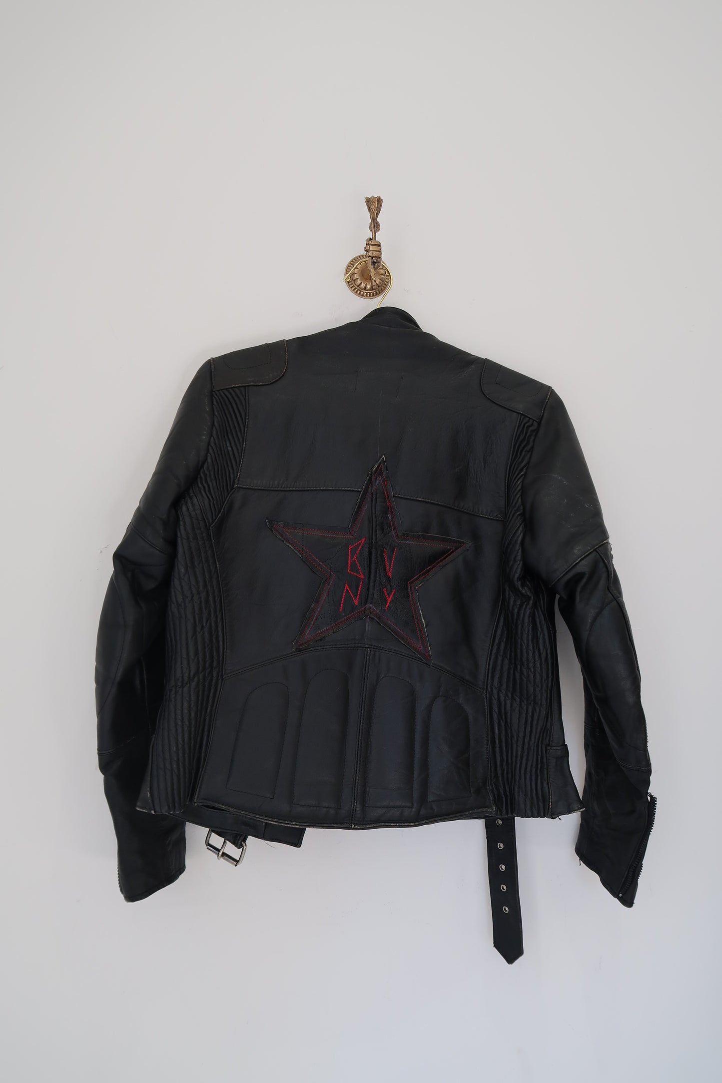 Red star moto jacket