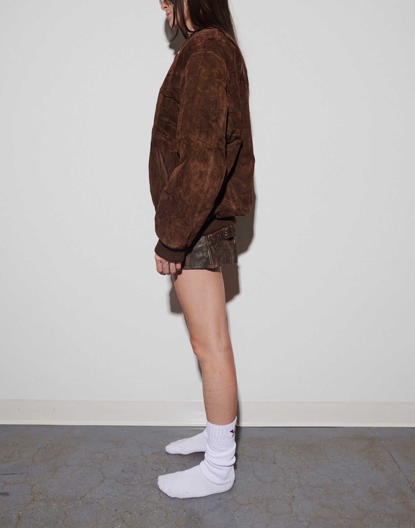 VINTAGE SUEDE BROWN BOMBER