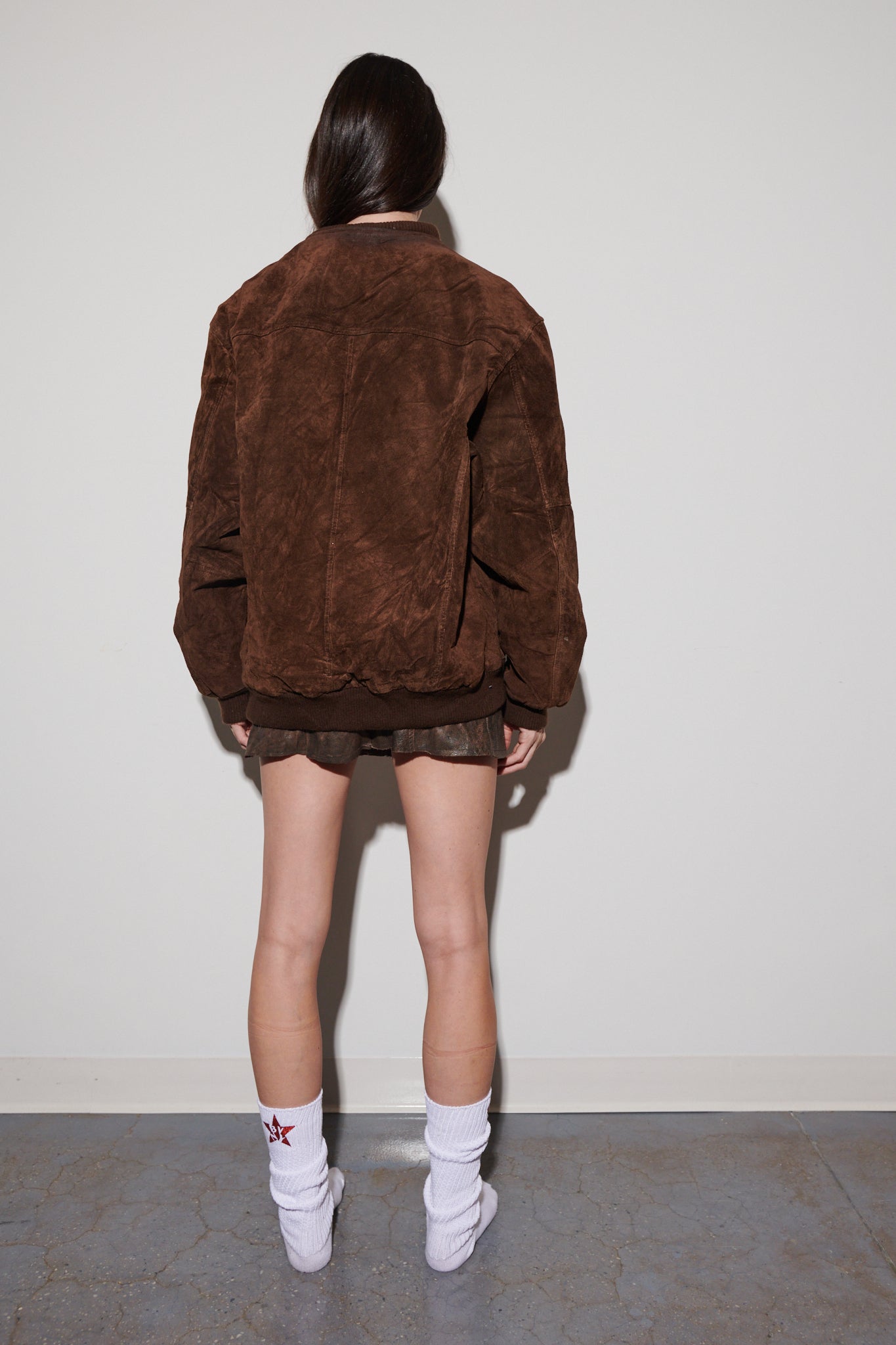 VINTAGE SUEDE BROWN BOMBER